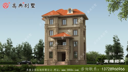 农村自建房三层半设计图	